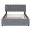 Lit plateforme double avec lit gigogne