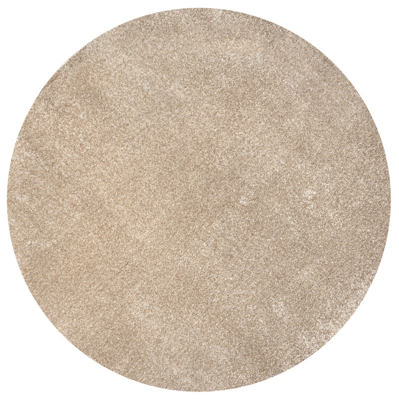 Tapis beige Asami, Rond 6 pi 2 po