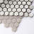 Porcetile Hex 10.24 in. x 11.82 in. Hexagon Glossy Porcelain Mosaic Wall and Floor Tile-50385474