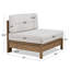 Stratton Armless Outdoor Patio Lounge Chair In Beechwood With Sunbrella Cushions By Real Flame-469295934