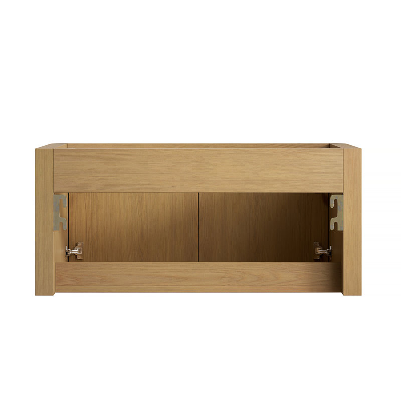 Meuble-lavabo flottant et évier, contreplaqué, rangement de salle de bain moderne, 35"