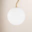 Luminaire suspendu sphérique en S avec verre jade blanc-764119292