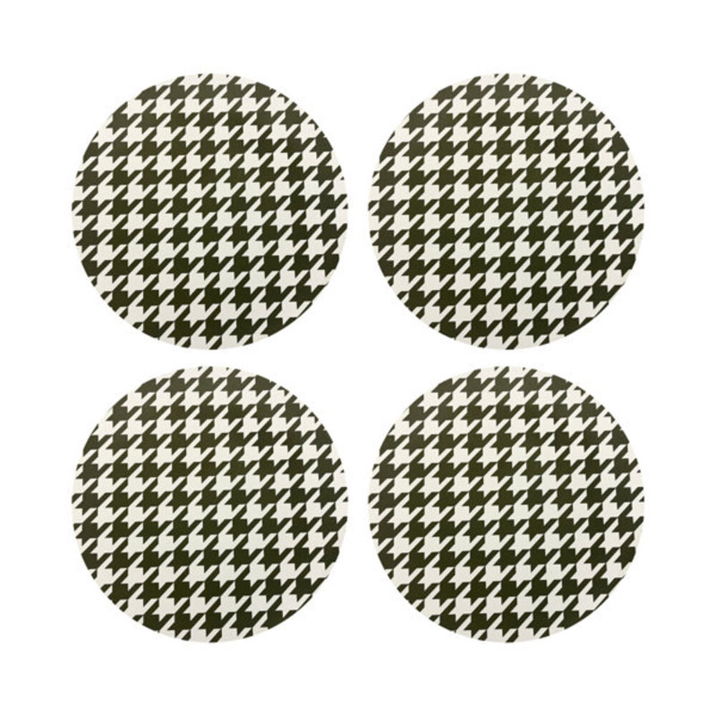 Pebble 16" Vinyl Placemat, Green/White