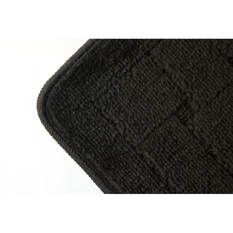 Architha Polypropylene Plastic Non-Slip Bath Mat, Black