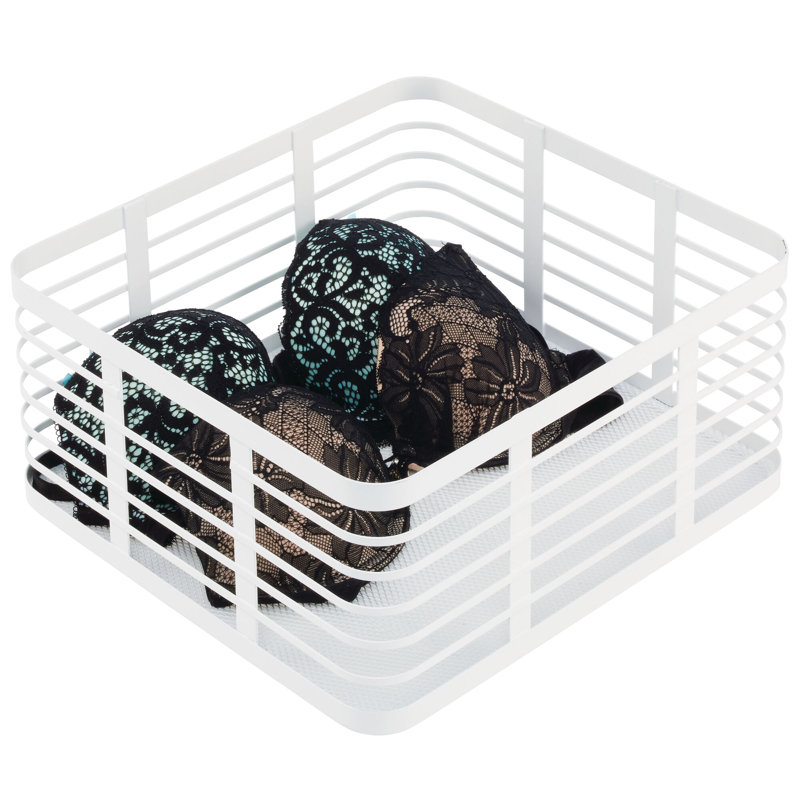 Carson Basket, Matte Black, 6" H x 12" W x 13" D