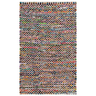 Tapis naturel / multicolore en jute / sisal à tissage plat Herzig