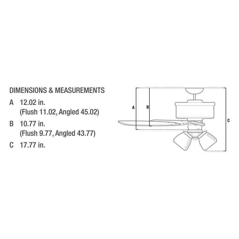 WhisperWind Classic 42" Ceiling Fan with White Oak Blades and Lighting