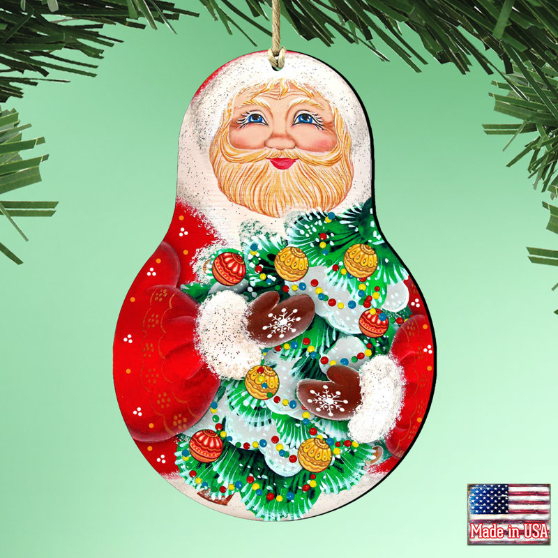 Ornement suspendu Tidaholm Santa Matreshka