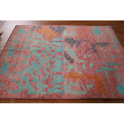 Tapis oriental abstrait Gabbeh 5 x 6