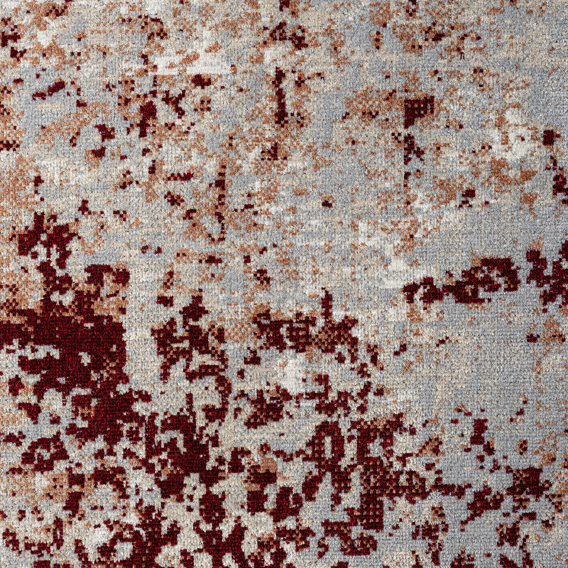 Tapis industriel rouillé / gris délavé à la machine, Rectangle 5 pi x 7 pi