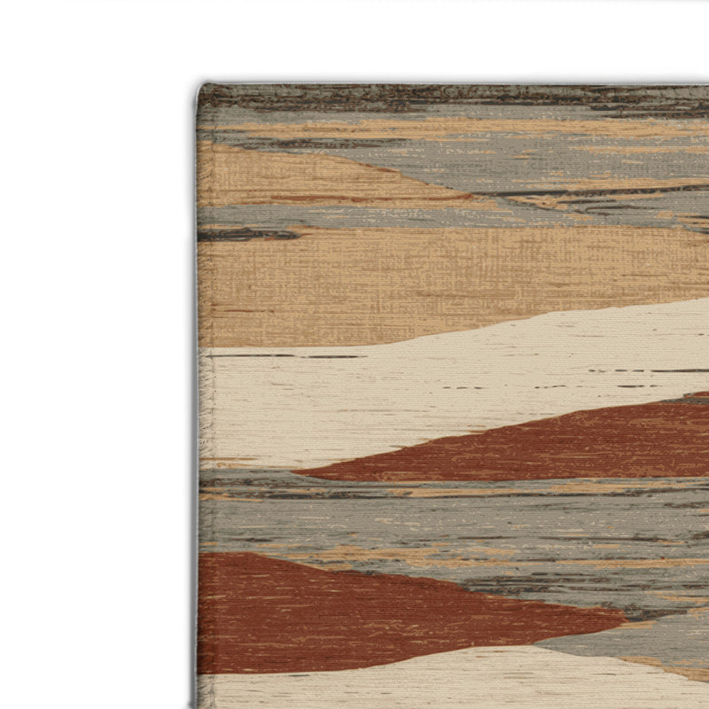 Tapis beige d'intérieur et d'extérieur Nature, Rectangulaire 2 pi x 3 pi