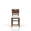 Tabouret de comptoir brun (2), assise et dossier tapissier hypnotisant décontracté, 2 pièces, finition confortable