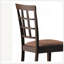 Ensemble de 2 chaises d'appoint en microfibre et finition espresso brun foncé Cardiff