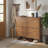 Narrow Walnut-Colored Shoe Cabinet For Entryway; Freestanding Design With 4 Flip-Top Drawers; Simple And Practical Entryway Storage Cabinet.-1094906002
