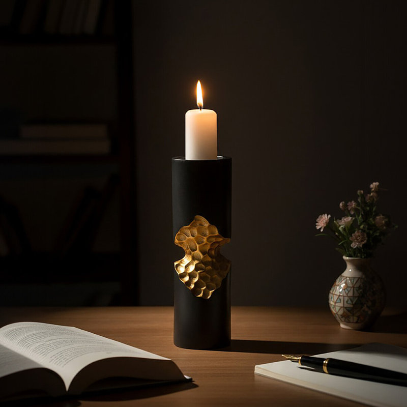 Metal Tabletop Tealight Holder, 40cm H x 13cm W x 13cm D