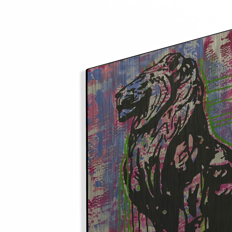 «Regal» par Dean Russo Studios, art mural en métal, H 16 po x l 12 po