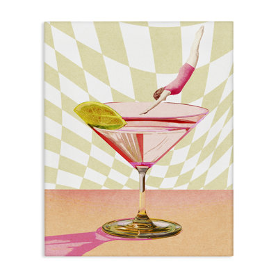 Diving into Cocktail Canvas Wall Art by Daphne Polselli bp-916_CN