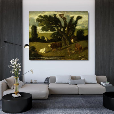 "Pastoral Study" par Albert Pinkham Ryder - Art mural sur toile tendue avec châssis