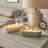 Indoor Candle Ceramic And Wax Coastal Modern Design For Home Office Bedroom Living Room Decor Oval 3-Wick Candles Set Of 2 - 3" Multi-Colored