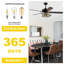Ventilateur de plafond 52 "en cristal noir avec lumière et télécommande, ventilateur de plafond de luxe pour salon, chambre à coucher, salle à manger-1562649192