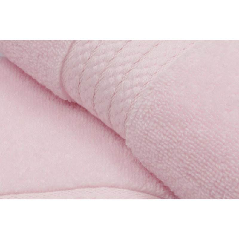 Ensemble de serviettes 100% coton 2 pièces Humera, Rose