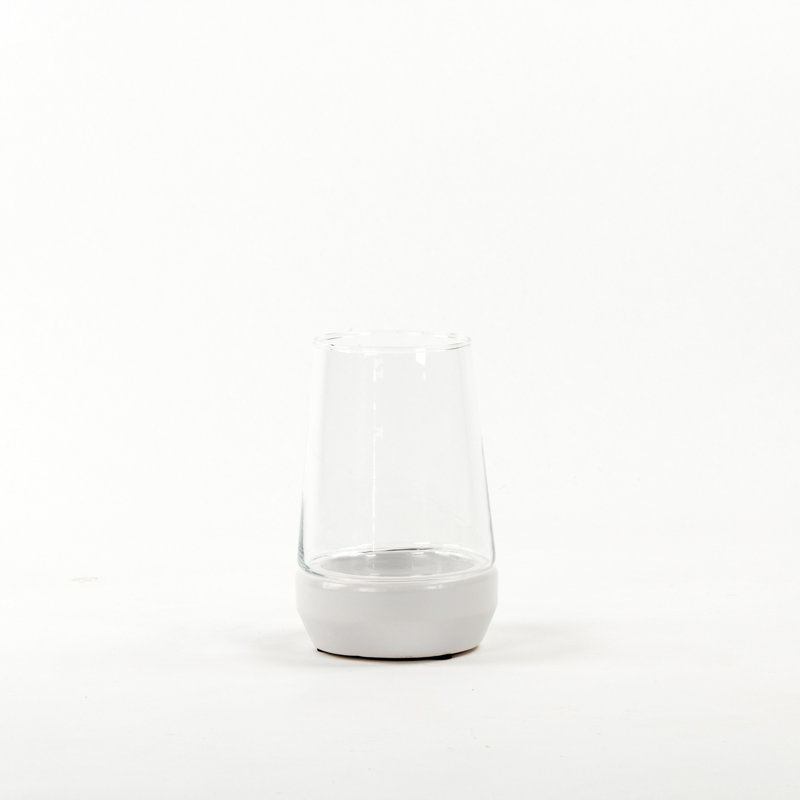 Hurricane Candle Holder, 8.5" H x 5.5" W x 5.5" D