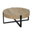 Table basse robuste en MDF et fer, style industriel pour le salon