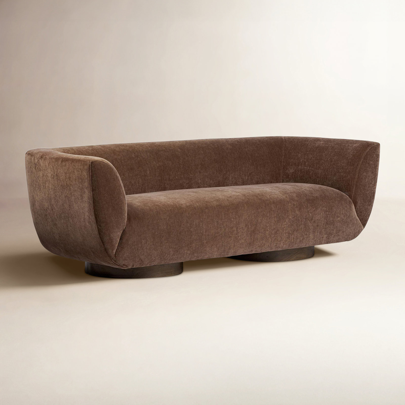Holloman 87'' Upholstered Sofa, Amici Tobacco Polyester Blend