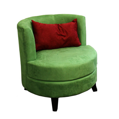 Chaise haute de 30,5 po avec coussin, coussin latéral relaxant, accents de pieds brun foncé, touche contemporaine pour tout espace, coussins confortables et abondants, pieds