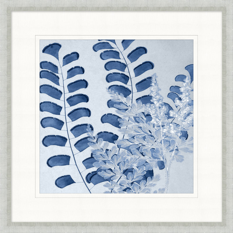 Layered Indigo Foliage 3 Print