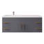 Ensemble de meuble-lavabo mural simple 59 po Bastri-1746222319