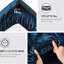 2 taies d'oreiller standard 100% satin de minuit bleu minuit, froissées, douces pour la peau, texture lisse, ouvertes, réduisent les bris