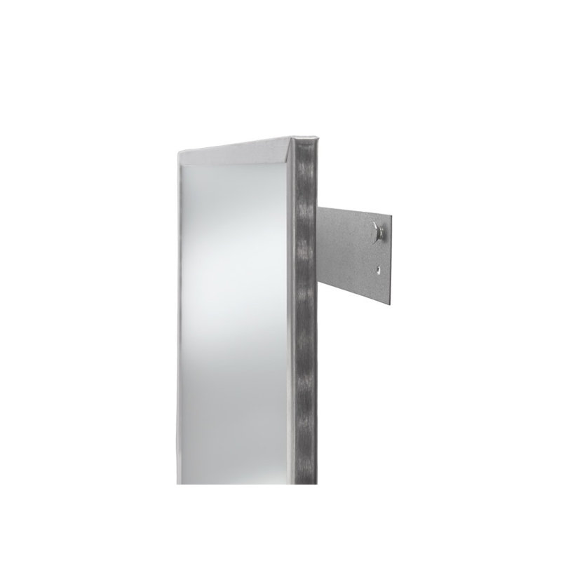 7AFFF4DA9C644738D17AC8F512D279C Miroir anti-vol avec cadre 18 po x 24 po - Acier inoxydable brossé