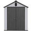 Pièce d'équipement extérieur 6 * 8pi avec imperméabilisation - plastique, compartiment de rangement de jardin intérieur spacieux