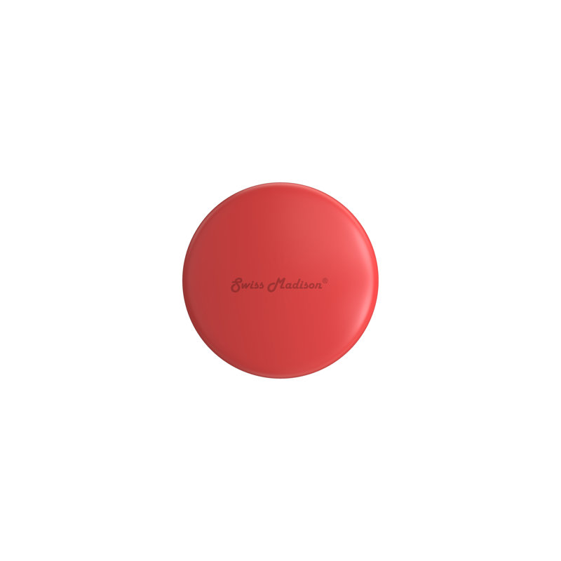 Ceramic Pop-up Bathroom Sink Drain with Overflow, Red