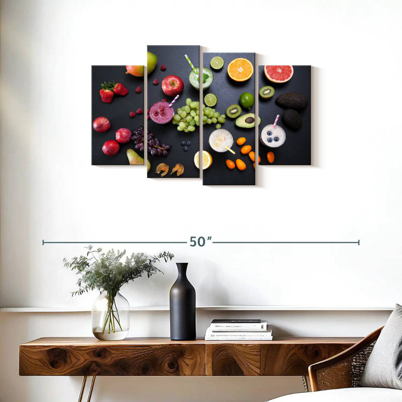 Yarlin Fruit Smoothies, 22" H x 36" W