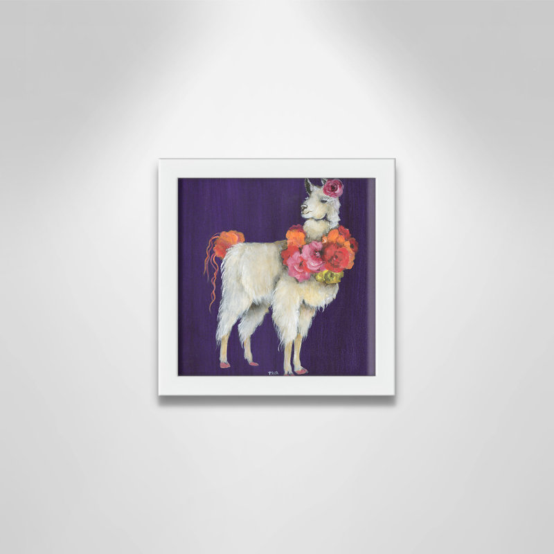Art sur toile little, H 9 po x l 9 po x P 1,18 po, Cadre blanc