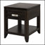 24X20x25 Inch End Table With Drawer And Shelf, Durable Wood And Metal Design For Modern Living