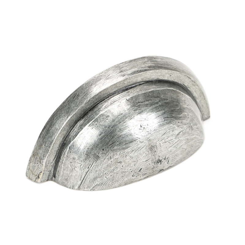 Regency 7.5 cm centre Cup Handle, Pewter Patina