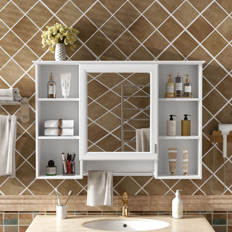 Armoire de toilette 3 en 1, Blanc