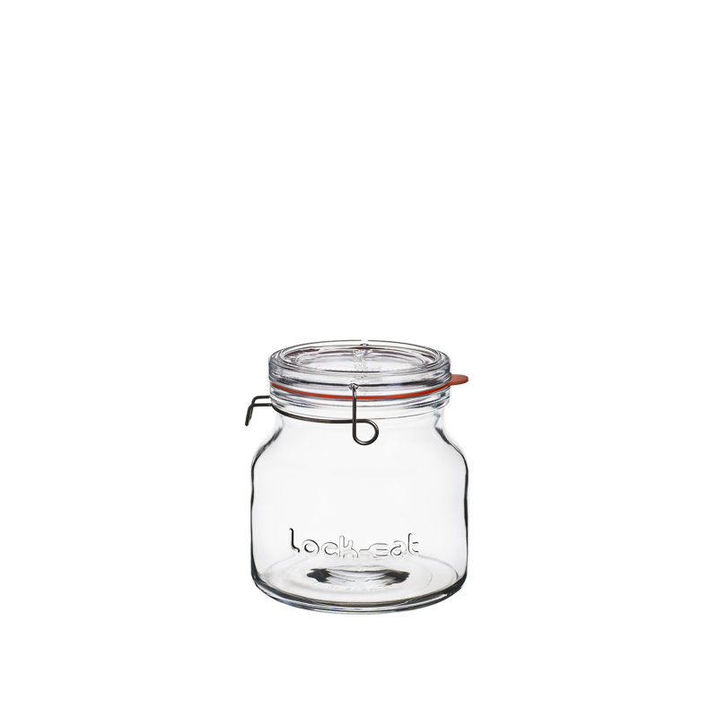 Lock-Eat Handy Jar (1 Piece), 6.1" H x 5.7" W x 5.7" D