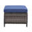 Bonia 7 Person Outdoor Wicker Rattan Patio Furniture Set with Sofa,Rocking Chairs,Ottomans And Table Set. (Set Of 7 Pieces)-1105647136