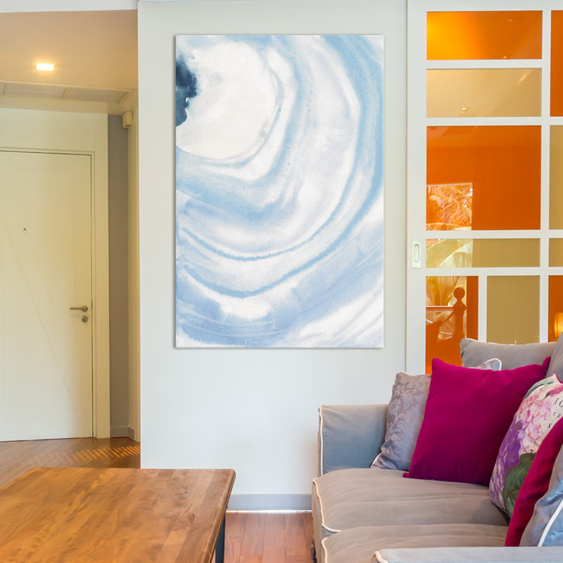 «Watercolor Geode X» par Chris Paschke - reproduction, H 60 po x l 40po x P 1,5 po, Toile