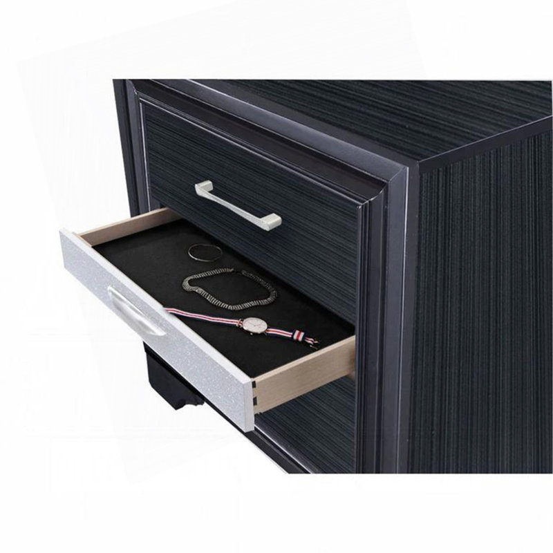 2 Drawers And 1 Jewellery Drawer Nightstand