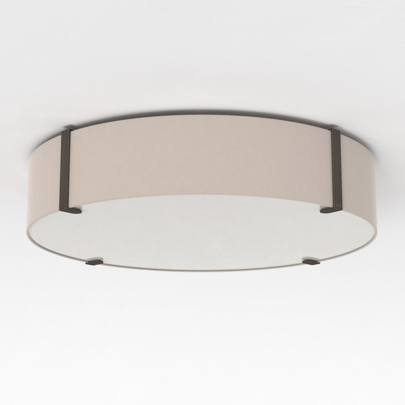Ceiling Base LED Flush Mount, 5.12" H x 23.62" W x 23.62" D, Putty