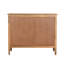 Buffet traditionnel en bois de manguier avec tablettes de rangement, naturel, L 42 po-934749467