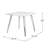 Axia Mid-century Modern Iron Rectangle Dining Table with Square optional-344650408