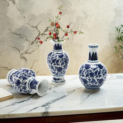 Small Blue And White Porcelain Vase