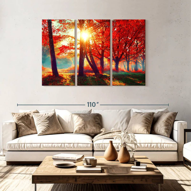Paysage d'automne éthéré Alvord, H 48 po x l 74 po