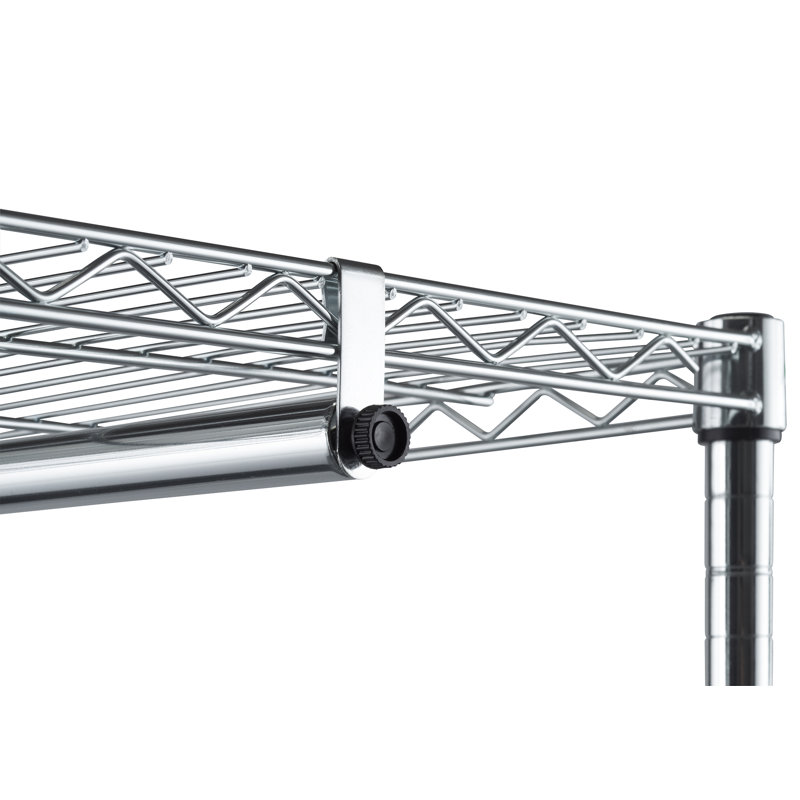 Bevill 48'' Metal Rolling Clothing Rack